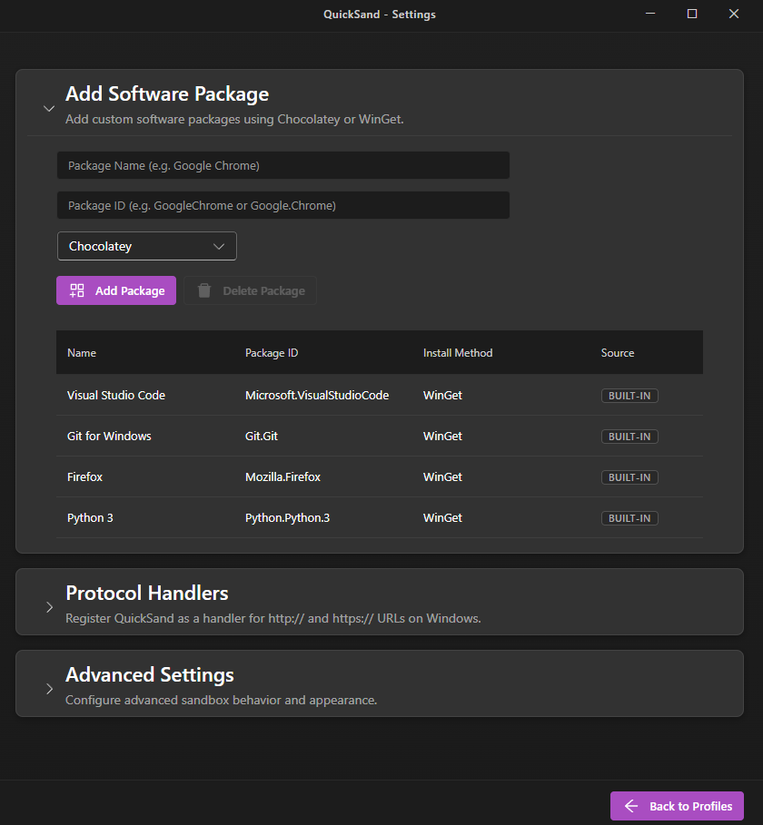 Settings & Configuration
